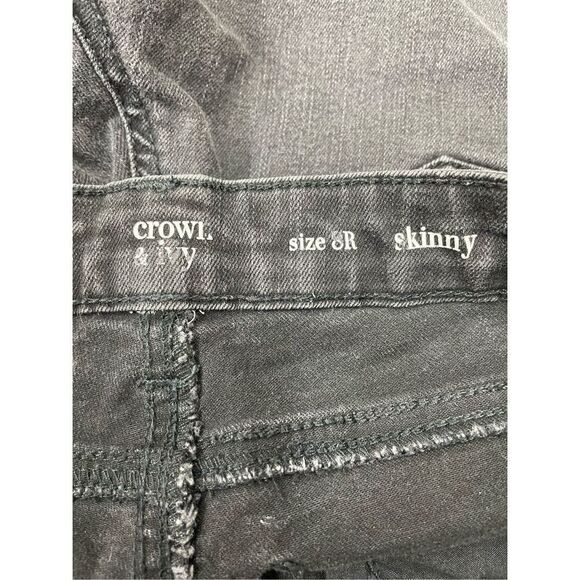 Crown & Ivy Size 8 Black Skinny Jeans - Picture 5 of 7